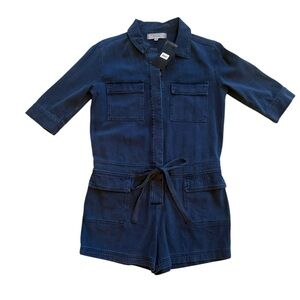 Signature Eight Denim Utility Romper